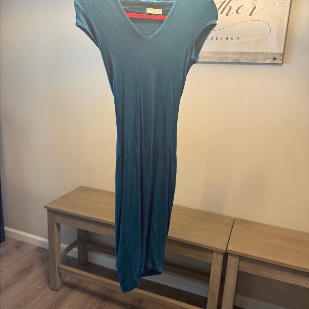 Joe & Elle Teal V-Neck Maxi Dress